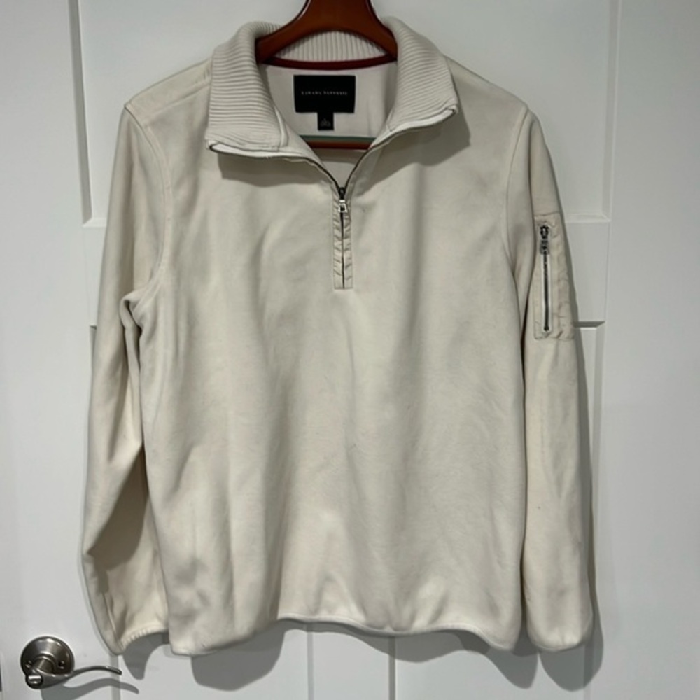 Banana Republic Quarter Zip Pullover Sz L